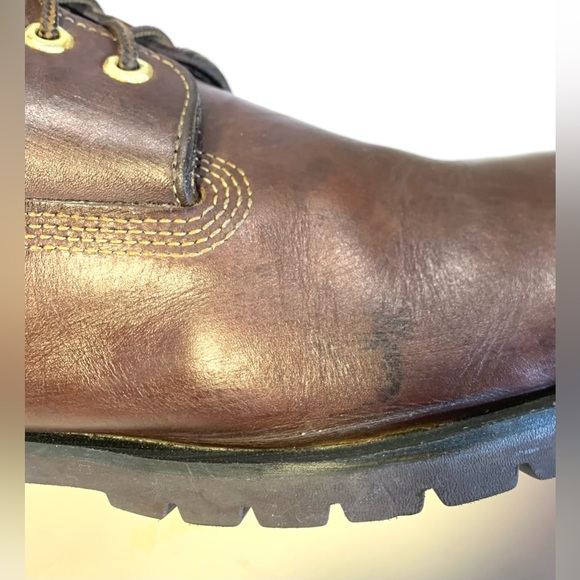 Timberland Brown Leather Boots Sz 14M - Picture 14 of 16
